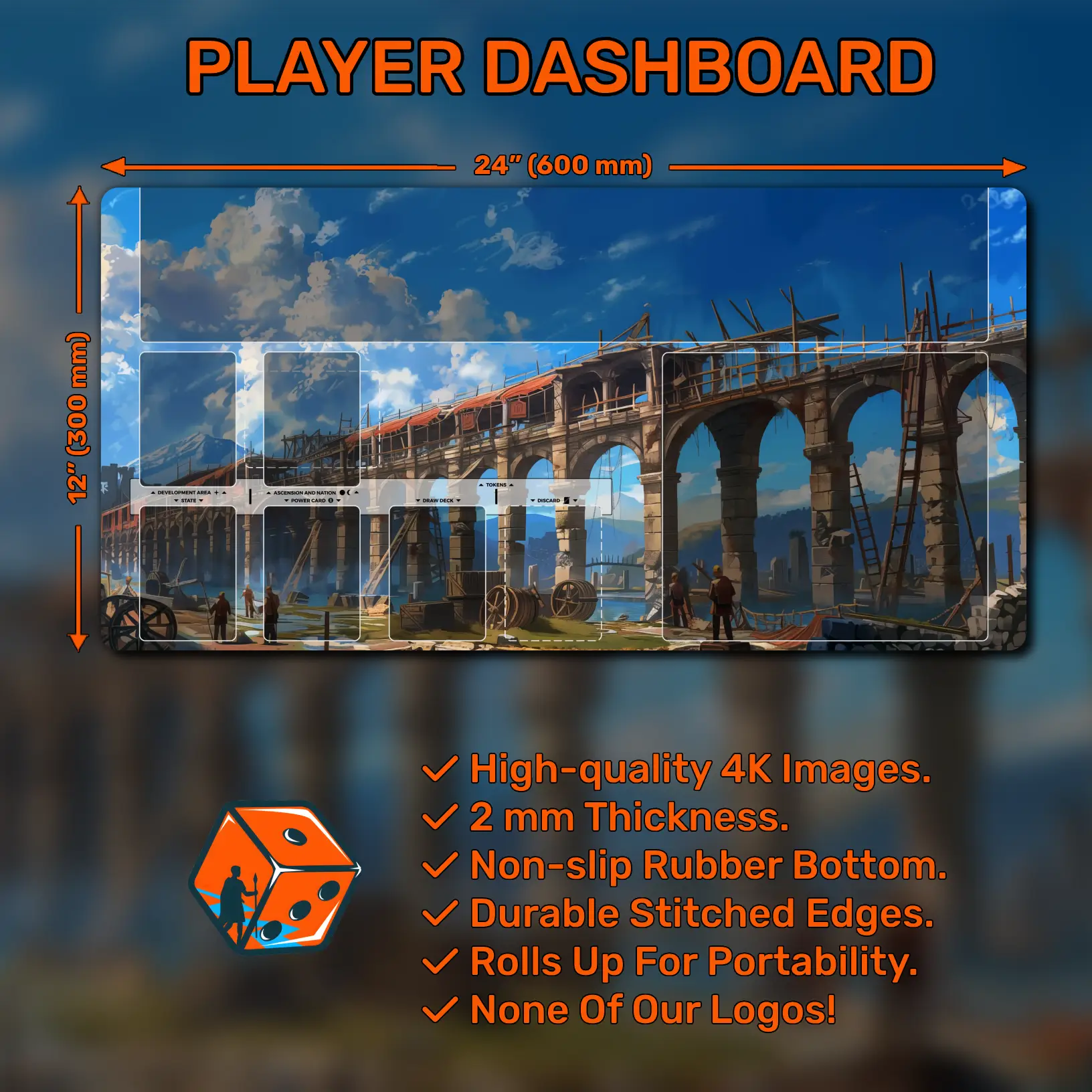 Imperium Horizons player playmat, Market, 24" x 12" (600 x 300 mm)