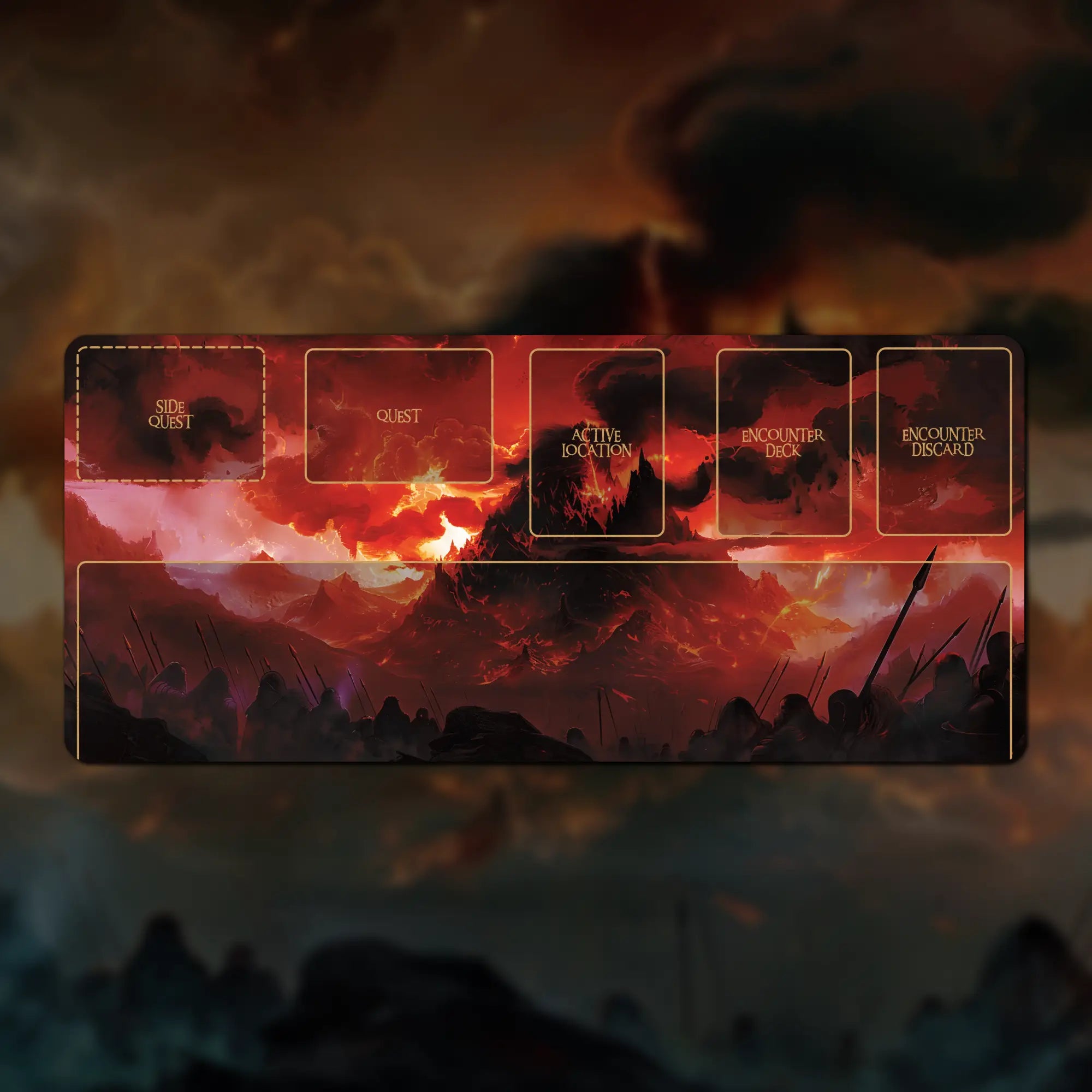 White Mount Doom TCG Playmat