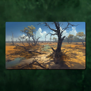 White Scrubland TCG Playmat