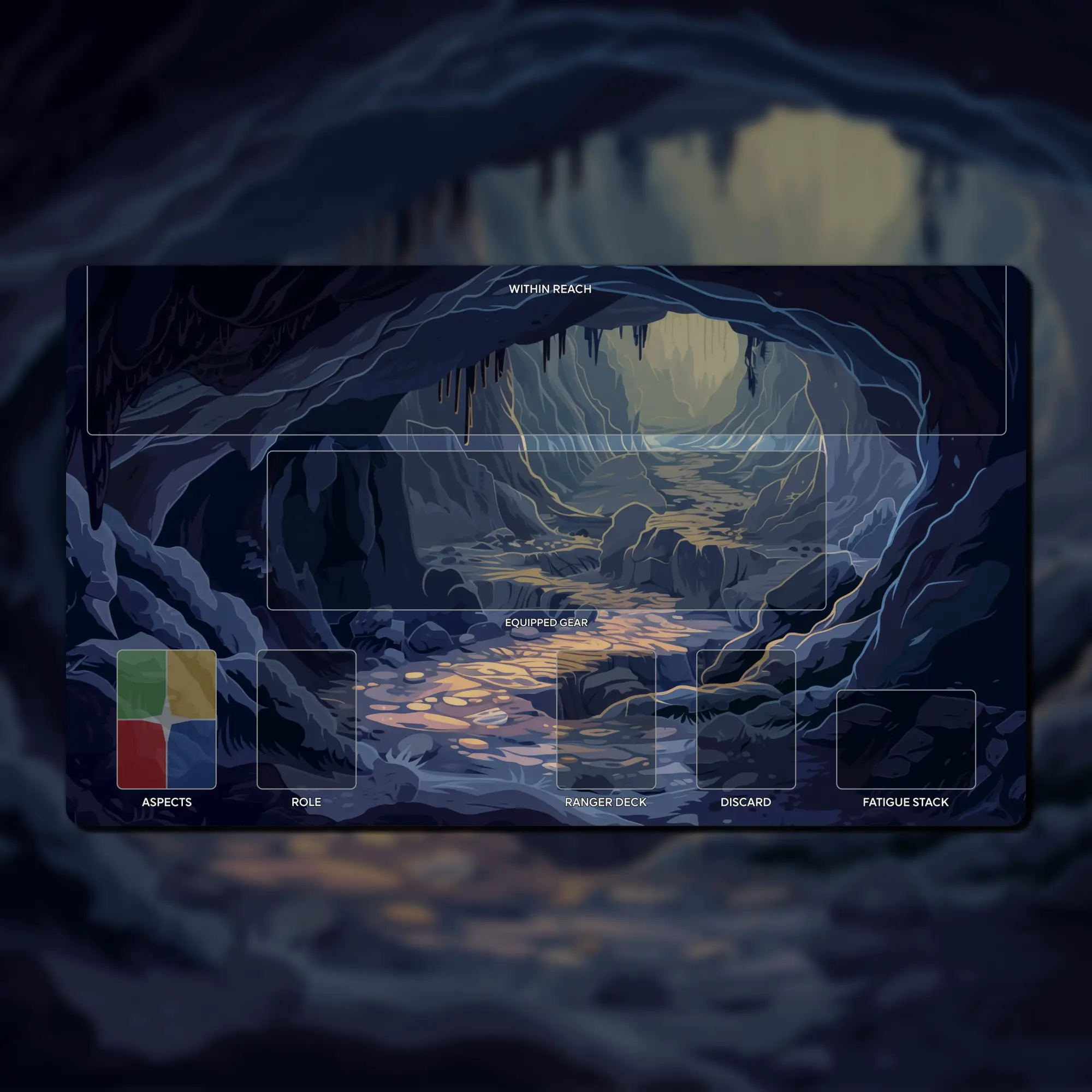 Earthborne Rangers Ranger playmat, Cave, 24" x 14" (600 x 350 mm)